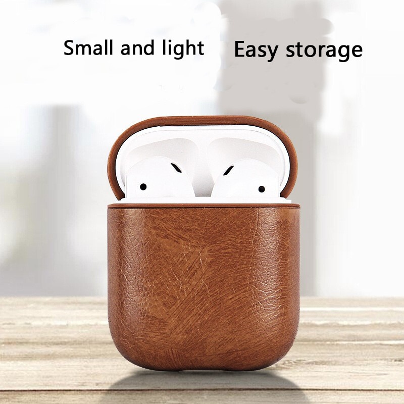 Vỏ bảo vệ hộp sạc tai nghe không dây bằng da cho airpods 2 1 airpods pro 3