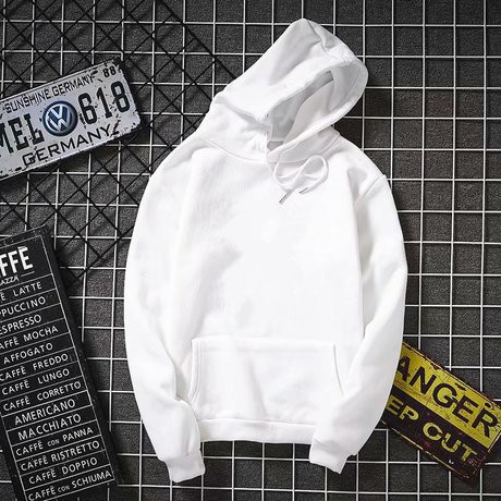 Áo Hoodie Nữ Nam Uniex Dáng Áo Oversize Trắng Trơn | BigBuy360 - bigbuy360.vn