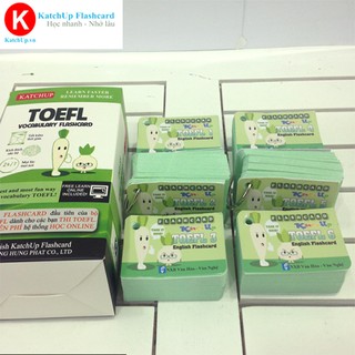 Bộ Flashcard ép nhựa TOEFL A kèm học và thi online | KatchUp