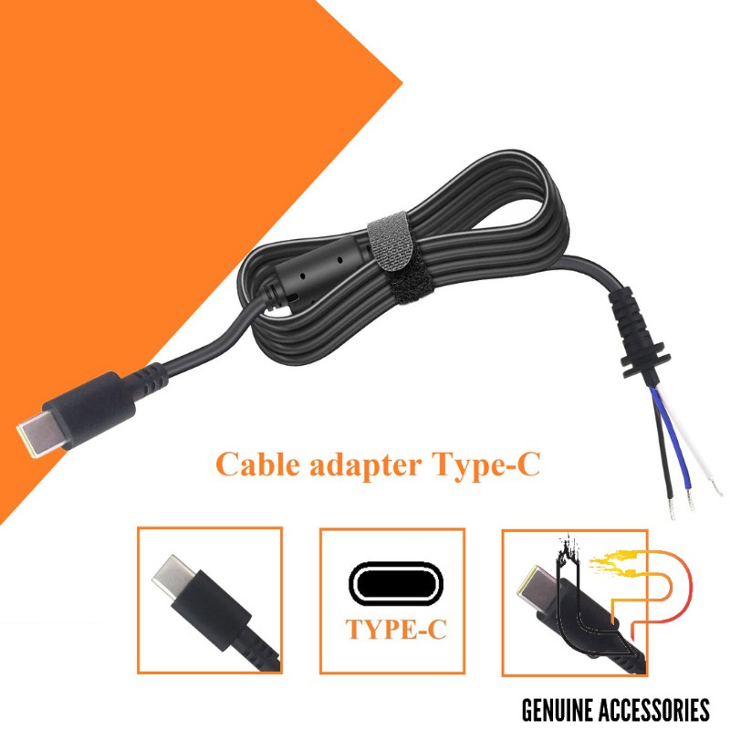 Cáp nguồn cho các Adapter sạc laptop cổng Type-C