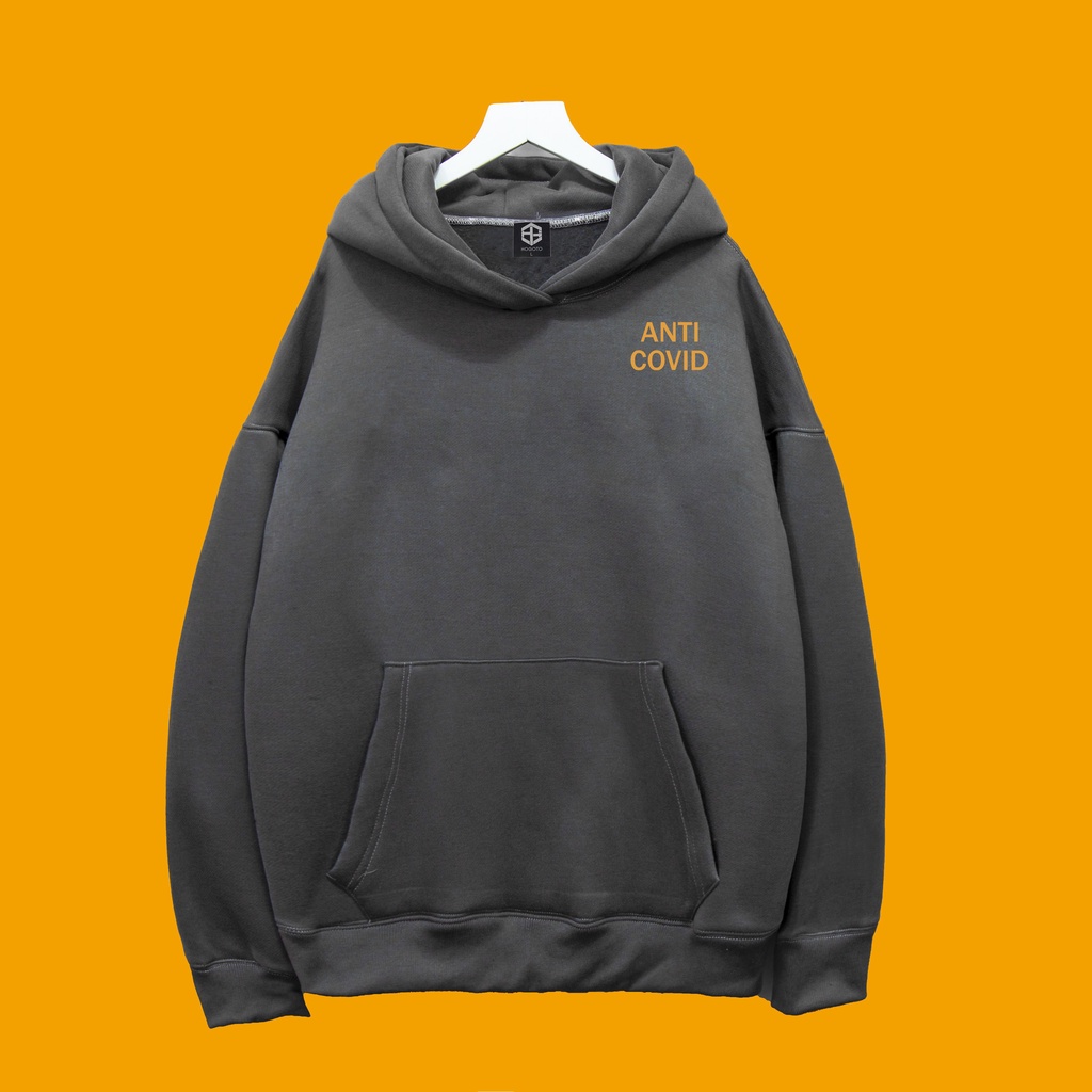 Áo nỉ Hoodie ANTI COVID Hogoto shop, áo nỉ bông unisex nam nữ