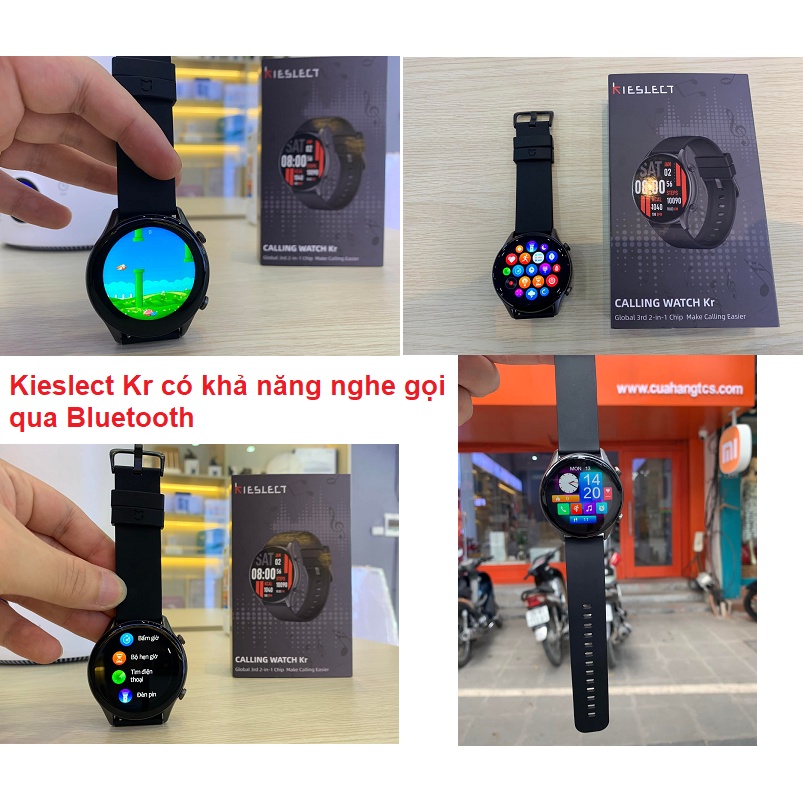 Đồng hồ Kieslect Kr Calling Smart Watch YFT2024EU nhận và trả lời cuộc gọi trên đồng hồ