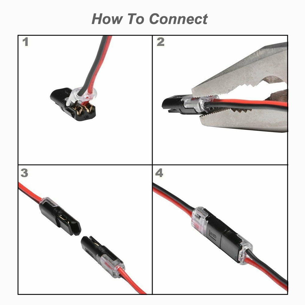 Set 10 Đầu Nối Dây 2 Chấu Cho Dây 0.34~0.54Mm2 / 22~20AWG