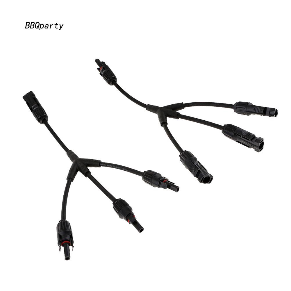 1 Cặp Dây Cáp Chia Chữ Y MC4 3 Chiều PV Sử Dụng Năng Lượng Mặt Trời IP67