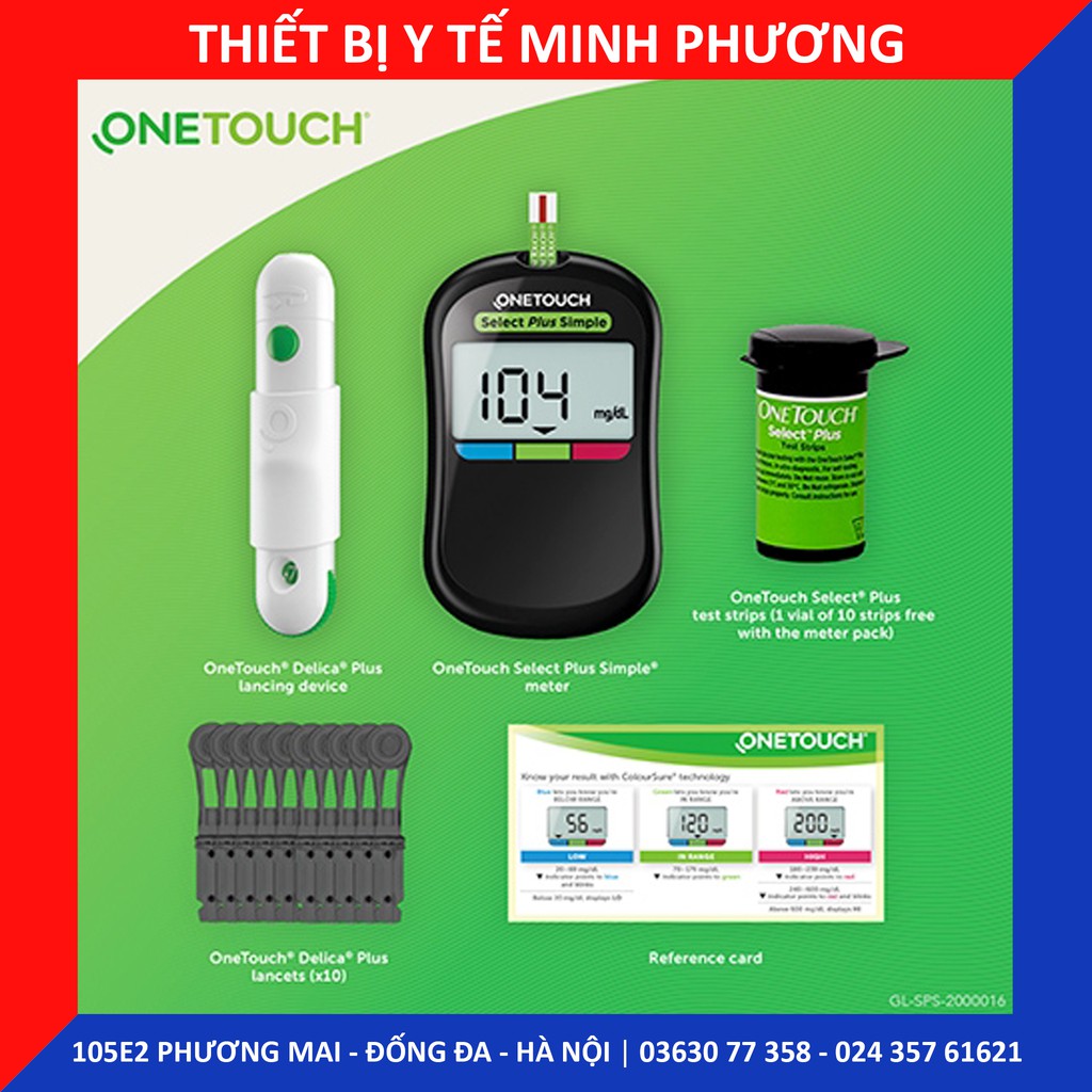 [CHÍNH HÃNG] Máy đo đường huyết ONETOUCH Select Plus Simple