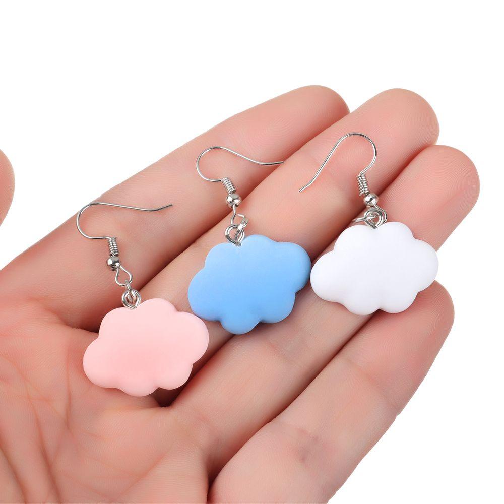 ME Bông Tai Dáng Dài Hình Đám Mây Hoạt Hình Dễ Thương