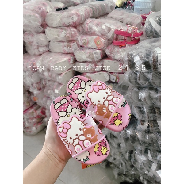 DÉP LÊ HELLO KITTY BÉ GÁI SIÊU MỀM ÊM SIZE 21-35