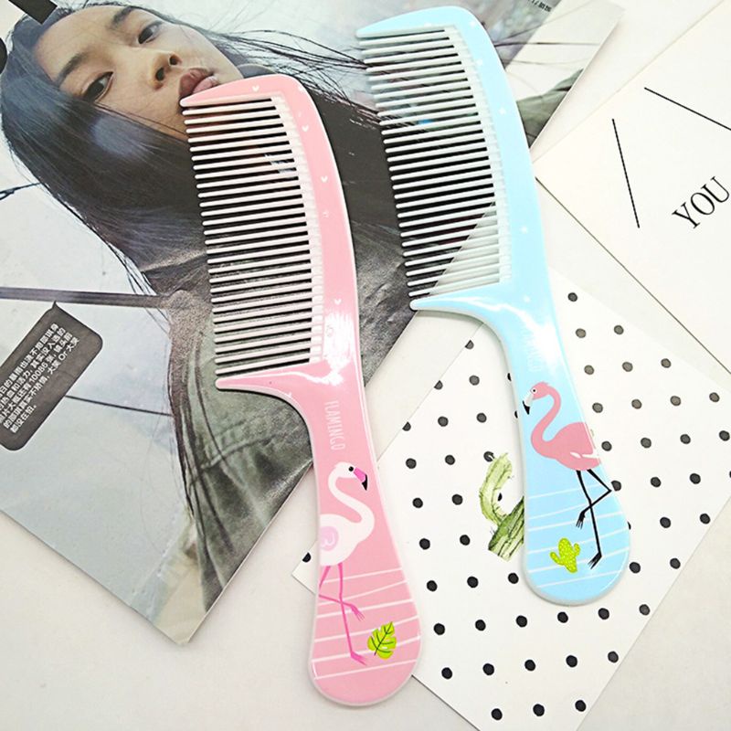 Youyo Lược Chải Tóc Bằng Nhựa Mịn Nhiều Màu Sắc Họa Tiết Động Vật Hoạt Hình Cho Nữ