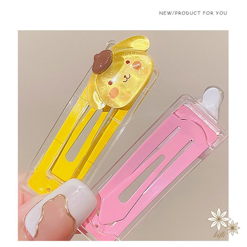 【kifli】Kẹp Tóc Mái Bên Họa Tiết Hoạt Hình Sanrio Ngọt Ngào Dễ Thương Phong Cách Hàn Quốc Cho Bé Gái