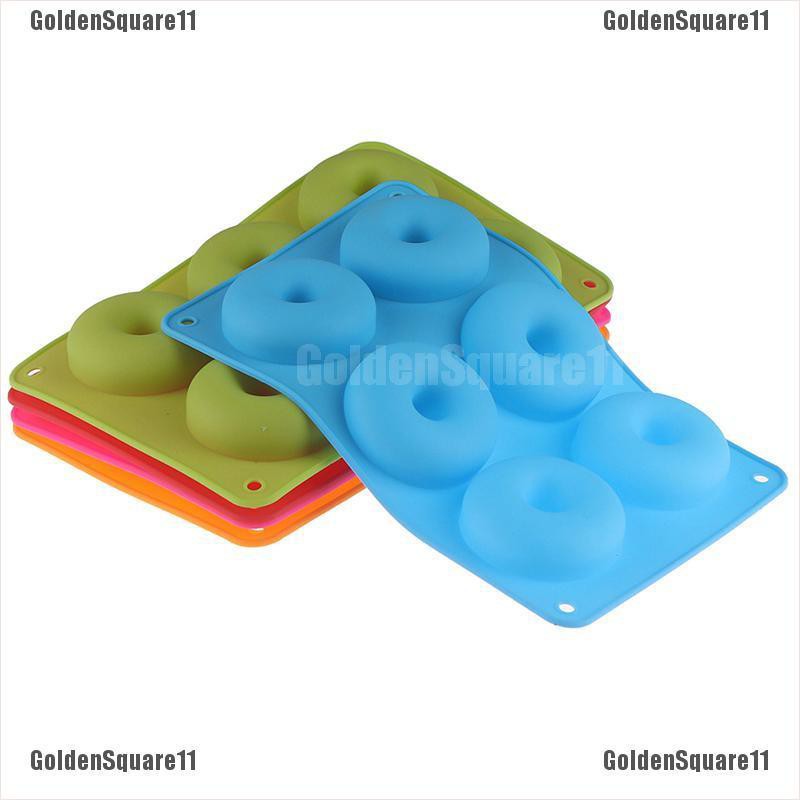 Khuôn Silicone 6 Ngăn Làm Bánh Donut DIY