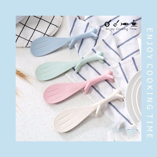 Muỗng thìa xới cơm lúa mạch hình con sóc