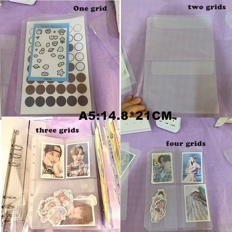 Túi đựng đồ 6 lỗ khổ a5/ a6 cao cấp tiện dụng