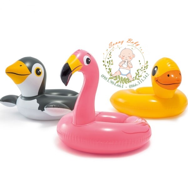 Phao Tắm Biển Cho Bé Giá Tốt - Phao Bơi Trẻ Em- Giá Rẻ Cao Cấp - Phao Tròn Hồng Hạc Vịt Vàng Bé Trai Bé Gái