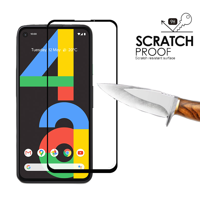 Ốp Lưng Nhựa Nhiệt Dẻo + Kính Cường Lực Cho  For Google Pixel 4a