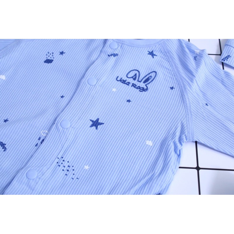 Set sơ sinh Ualarogo sợi vải Lotus 0-3m