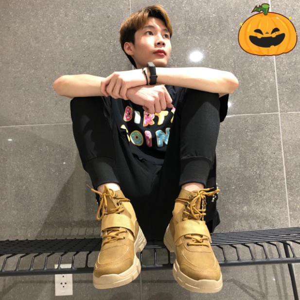 Giày thể thao nam, Giày nam cổ cao Da lỳ chống xước hàng hot trend | BigBuy360 - bigbuy360.vn