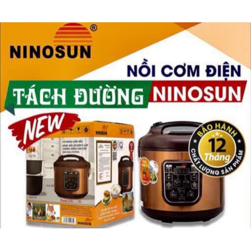 TH9301 NỒI CƠM ĐIỆN TÁCH ĐƯỜNG NINOSUN NNS-868 - HÀNG CHÍNH HÃNG
