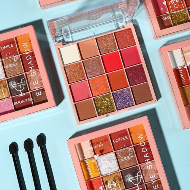 Bảng Phấn mắt Đa Tông 16 ô Lameila Eye Shadow 3043 kèm gương kèm cọ đủ màu nội địa | BigBuy360 - bigbuy360.vn