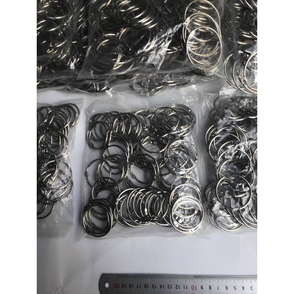 100 khoen tròn các loại dùng treo màng cửa xâu flashcard