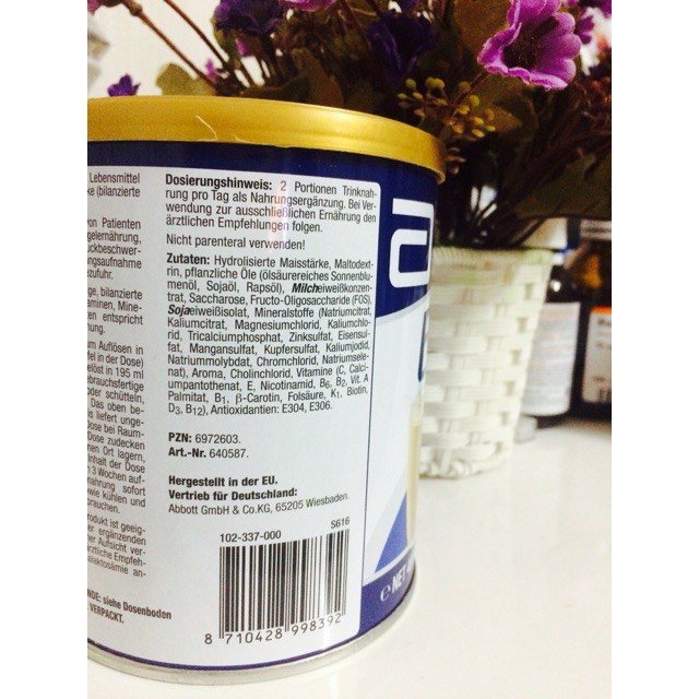 (Hàng chính hãng) Sữa Ensure Đức xách tay date tháng 8/2021