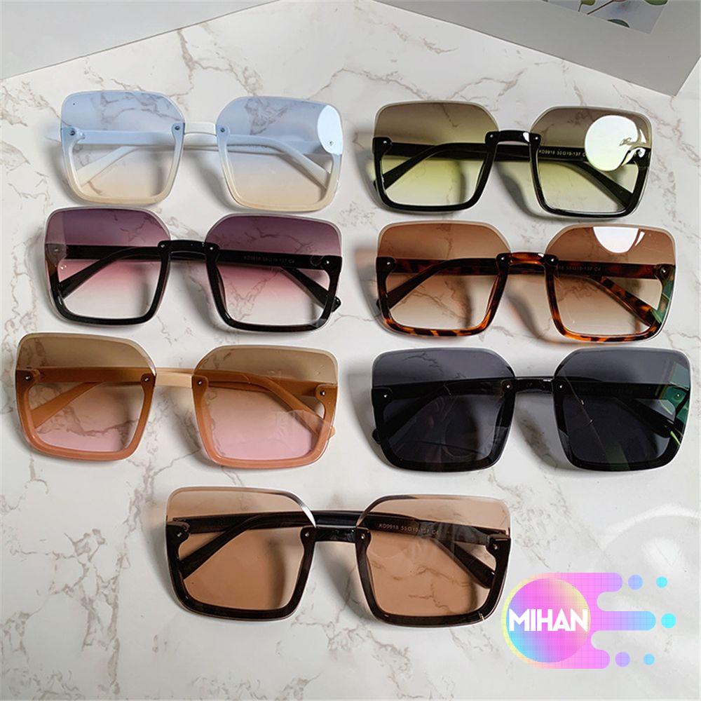 Kính Mát Gọng Vuông Lớn Chống Tia UV400 Thời Trang Sang Trọng Cho Nữ MIHAN1