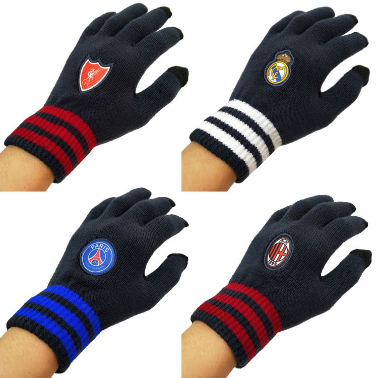 Găng Tay Đan Len Real Madrid Ac milan Liverpool Paris Saint-Germain