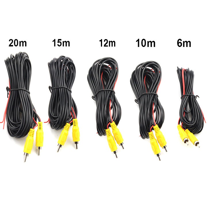 Dây cáp tín hiệu cho Camera lùi cho xe tải Rắc cắm AV(10m)