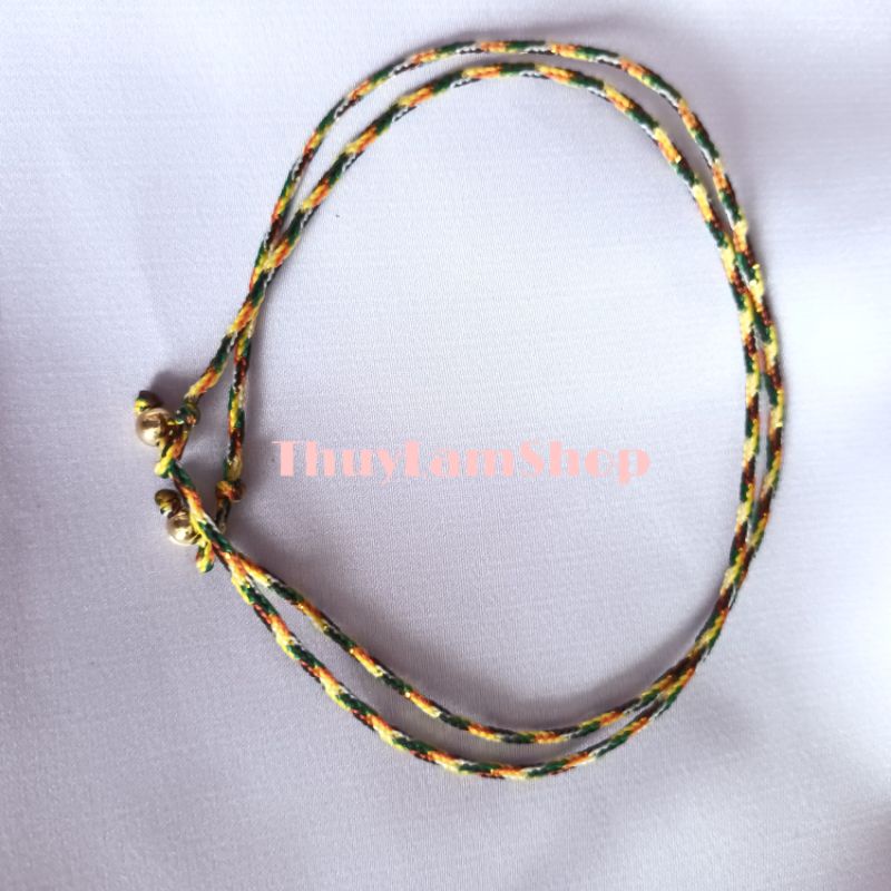 Vòng chỉ ngũ sắc black may mắn bình an