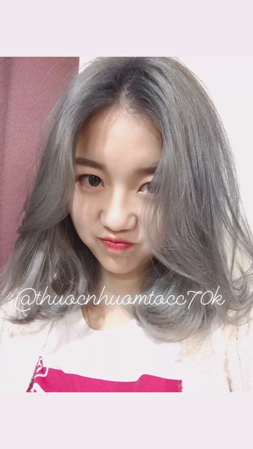 [ PHẢI TẨY] THUỐC NHUỘM XÁM KHÓI ( tặng găng tay+ trợ nhuộm) | BigBuy360 - bigbuy360.vn