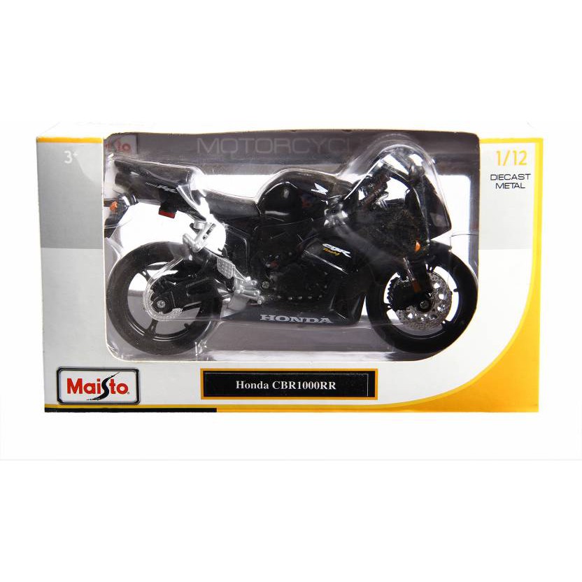 MÔ HÌNH XE MOTO Siêu xe Honda CBR 1000RR Black - MAISTO tỷ lệ 1:12