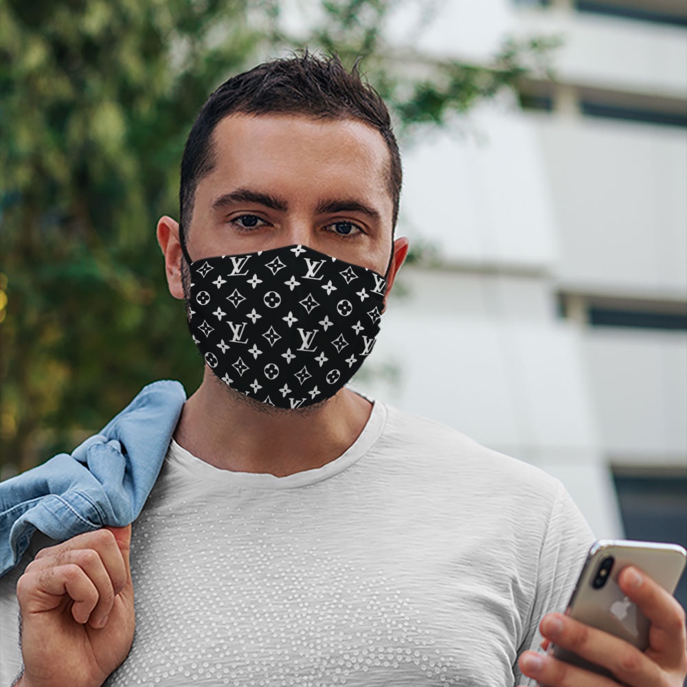 Khẩu Trang Vải  L.V_21 Soink Vải Cotton 100%,Kháng Khuẩn,Có Thể Giặt,Tái Sử Dụng Cho Nam Nữ