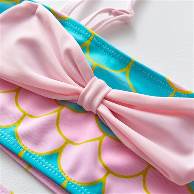 Bộ Đồ Bơi Hai Mảnh Thời Trang Nàng Tiên Cá Phong Cách Mới 2022 Cho Bé Gái 3-12 Tuổi