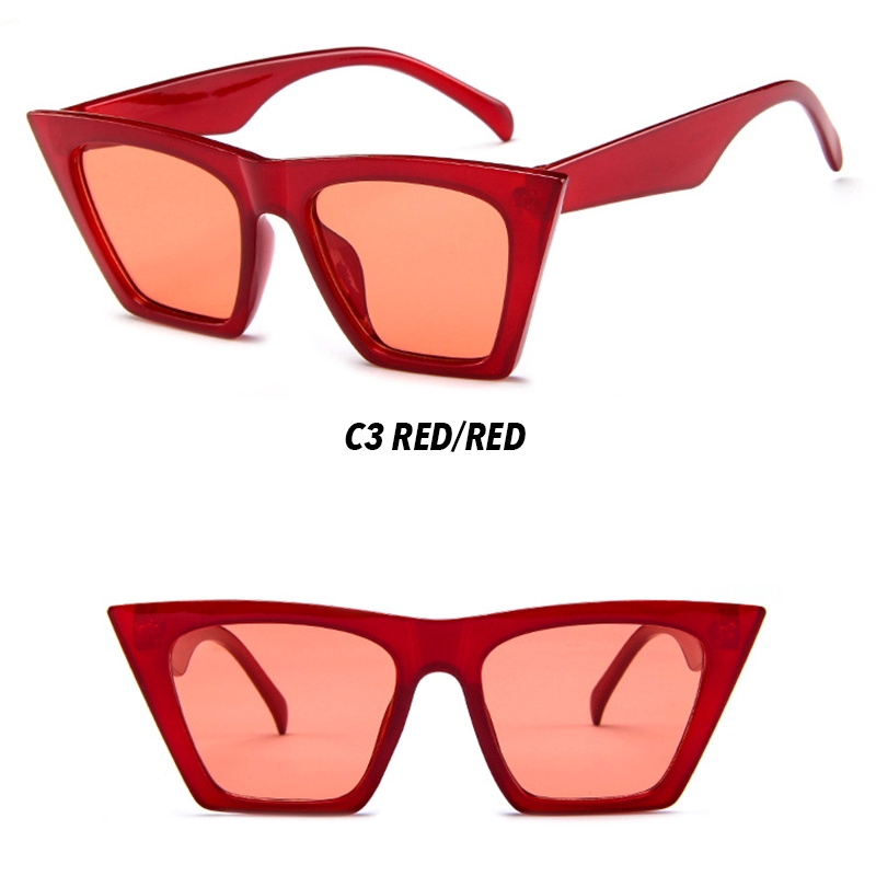 Kính Mát Mắt Mèo Phong Cách Retro Cho Nữ