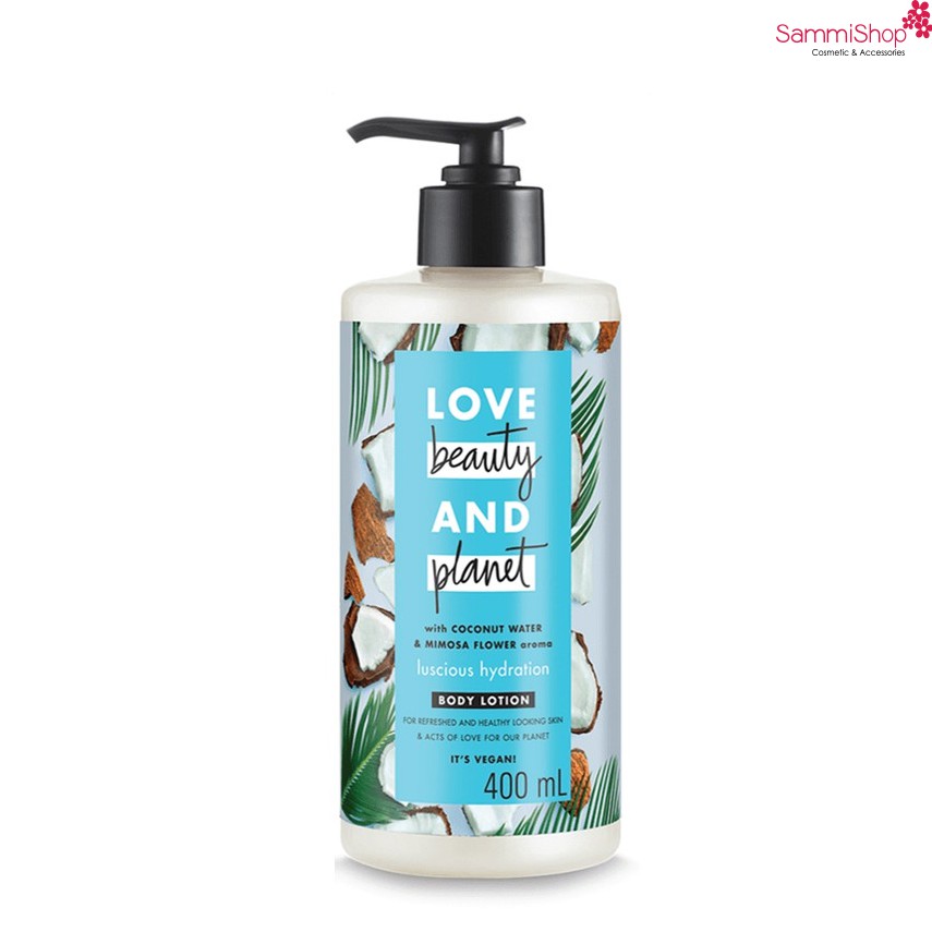 SỮA DƯỠNG THỂ CẤP ẨM LOVE BEAUTY AND PLANET LUSCIOUS HYDRATION (400ML)(IP01)