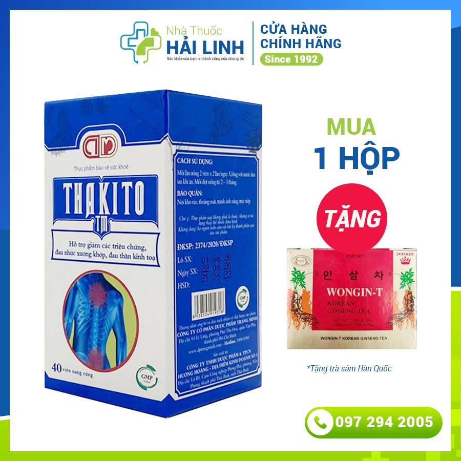 [CHÍNH HÃNG] THAKITO TM - Hỗ trợ giảm các triệu chứng đau nhức xương khớp