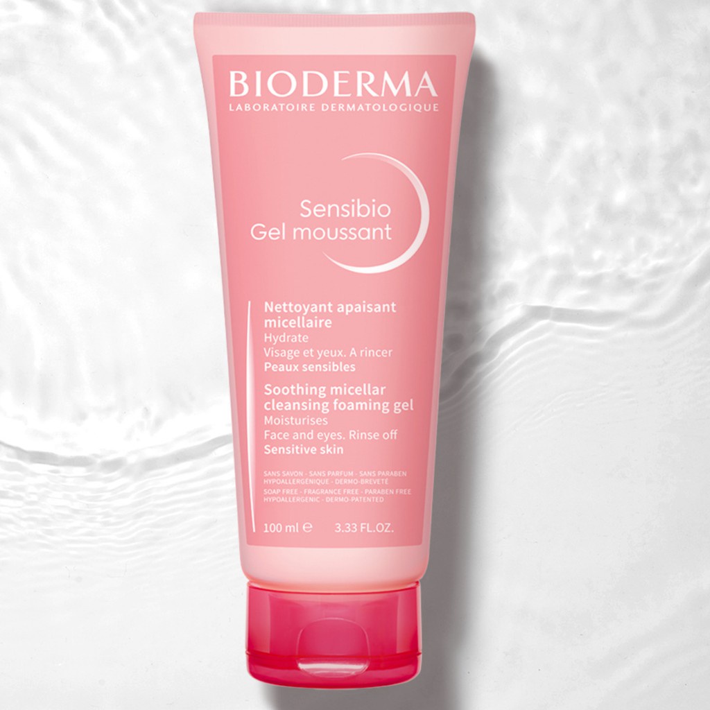 Gel rửa mặt tạo bọt cho da nhạy cảm Bioderma Sensibio Gel Moussant - 100ml/200ml [NHẬP KHẨU CHÍNH HÃNG 100%]