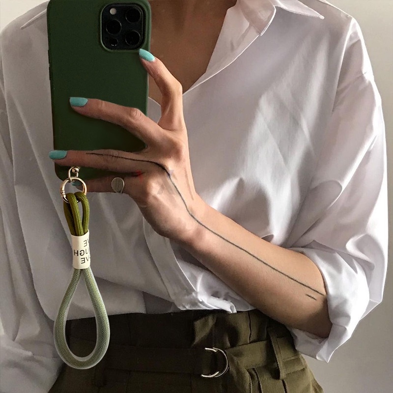 Ốp Điện Thoại Có Dây Gài Cho Iphone 12 11 13 Pro Max XR X XS Max 7 8 Plus SE