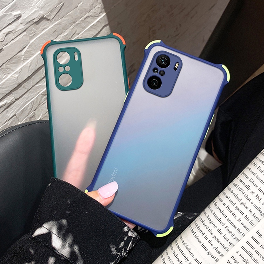 Ốp lưng nhám chống sốc 4 góc cho Xiaomi Mi Redmi Note 8 9 9s 10 10s 9t