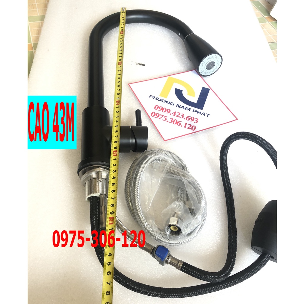 (NANO 5 LỚP CHỐNG TRẦY) Vòi Rửa Chén Bát Nóng Lạnh INOX 304 phủ nano N4005 NANO Fotar Quay 360 độ VÒI RÚT NANO