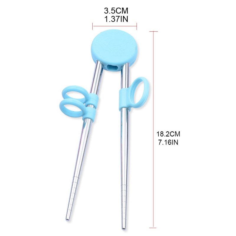 AOTO Kids Children Training Chopsticks Learning Chop Sticks Helper Reusable Tableware for Child Beginners Learner Gifts