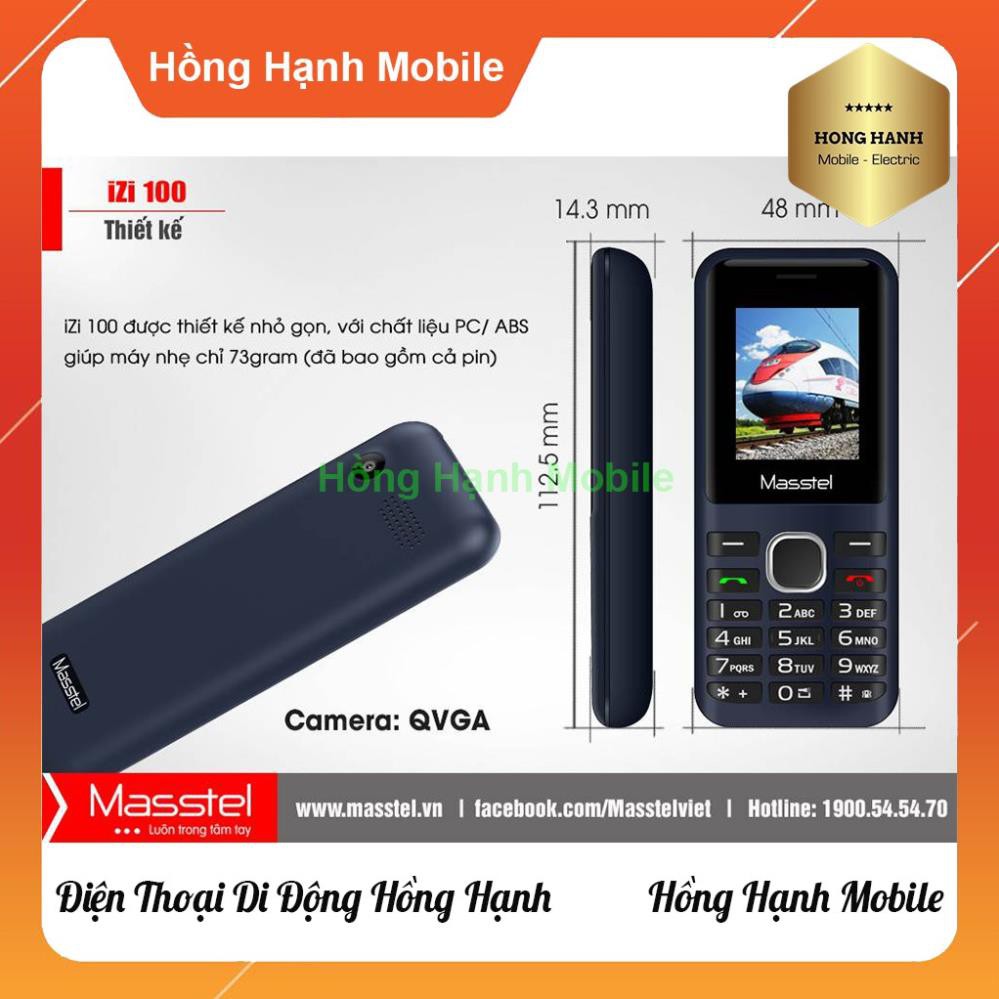 Điện Thoại Masstel iZi 100 - Hàng Chính Hãng I Nguyên Seal I Hàng Công Ty - Shop Điện Thoại Hồng Hạnh