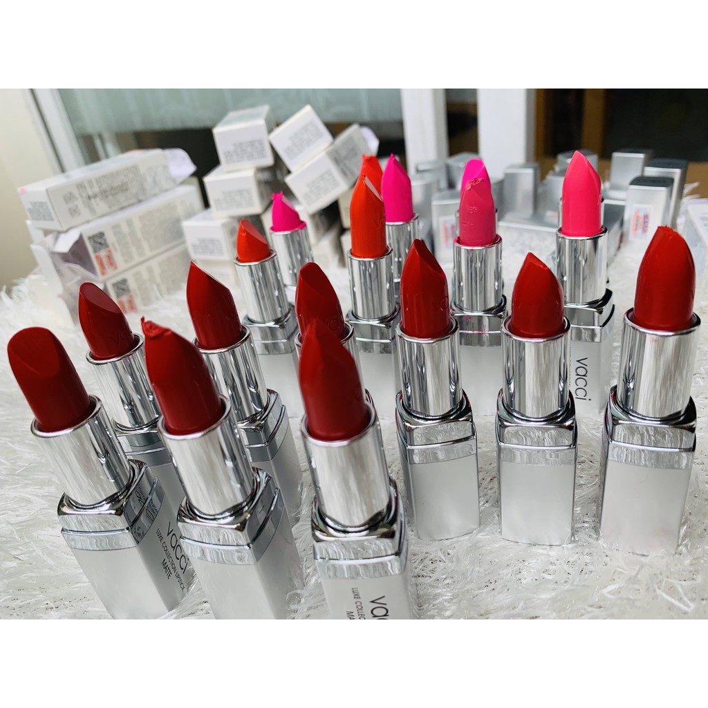 Thanh Lý SON LÌ VACCI CAO CẤP LÂU PHAI - VACCI LIPSTICK MATTE ( hàng LỖI do vẫn chuyển )