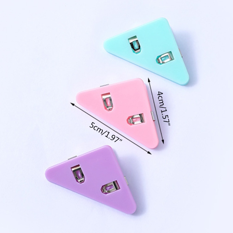 Set 10 Kẹp Giấy Đánh Dấu Trang Sách Hình Tam Giác Tiện Dụng Scho