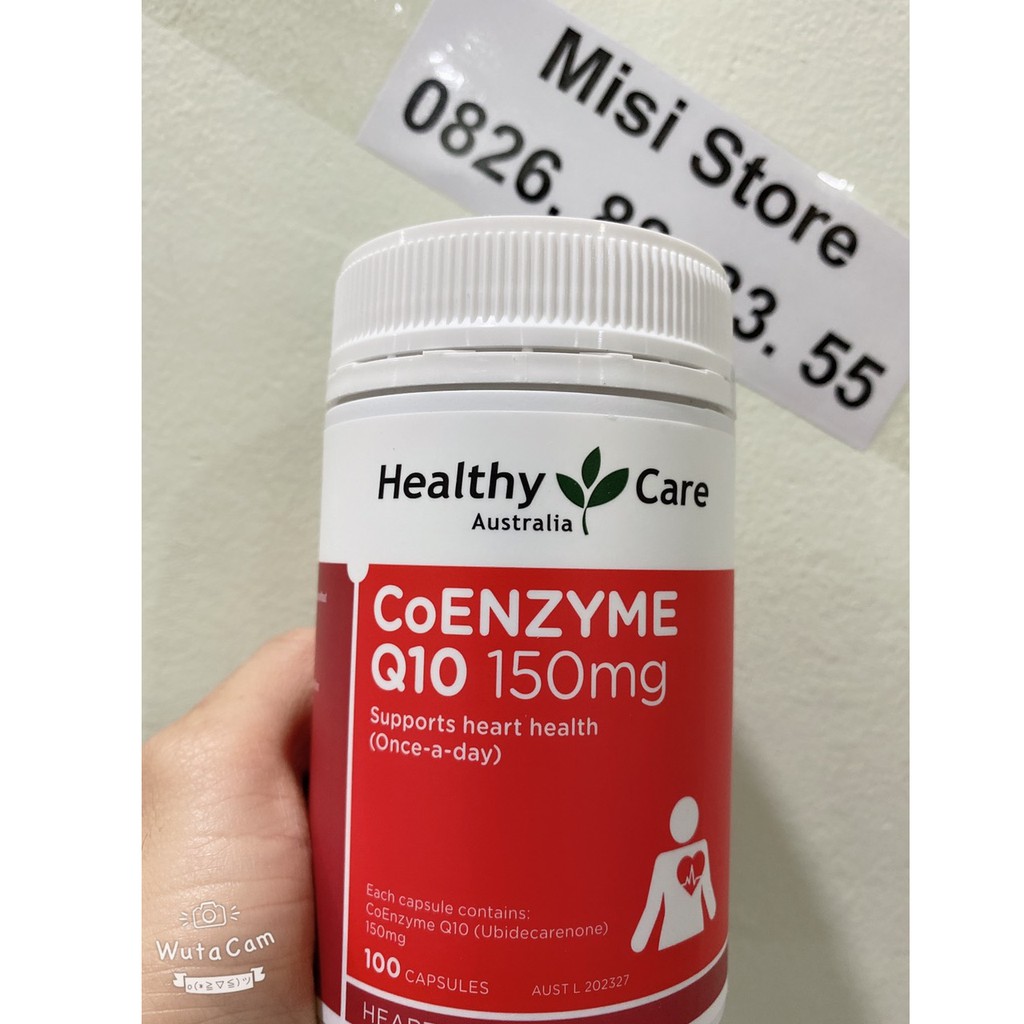 [Mã 66FMCGSALE hoàn 8% xu đơn 500K] Viên bổ tim Coenzyme Q10 150mg Healthy Care Úc 100 viên