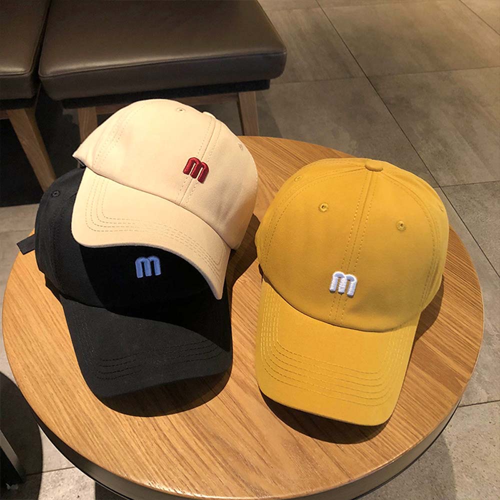 Mũ lưỡi trai thêu chữ phong cách hip hop Hàn Quốc dành cho nam nữ