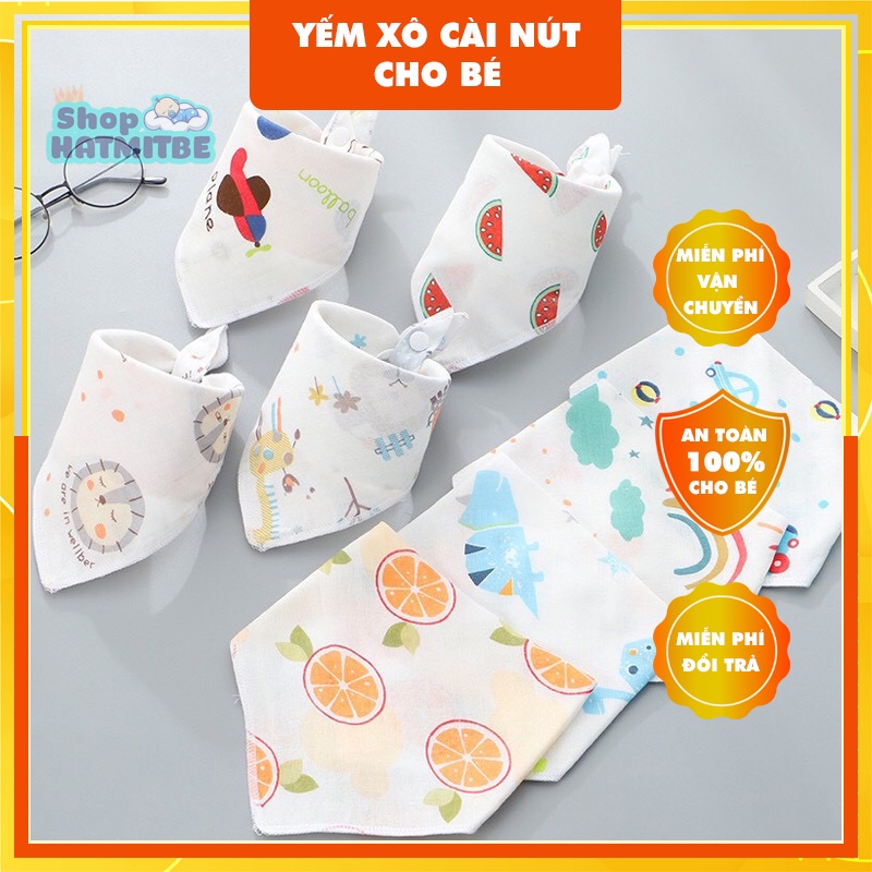 Yếm Xô cài nút  cho bé