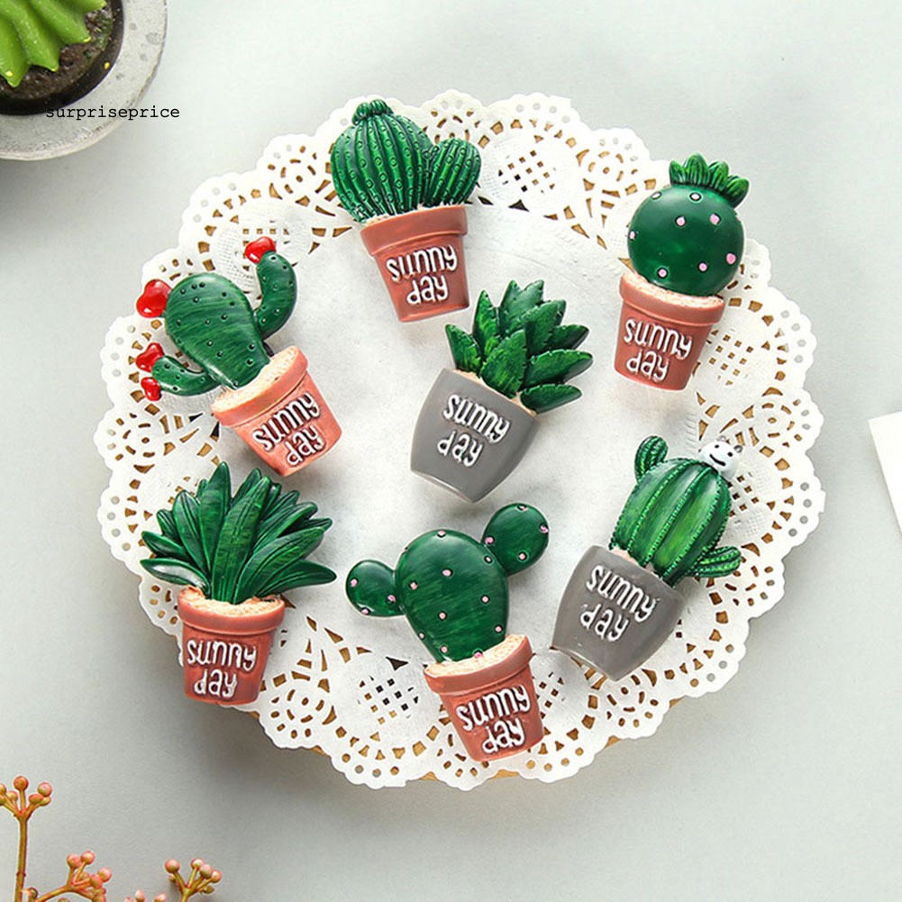 Nam châm trang trí tủ lạnh hình cây xương rồng xinh xắn