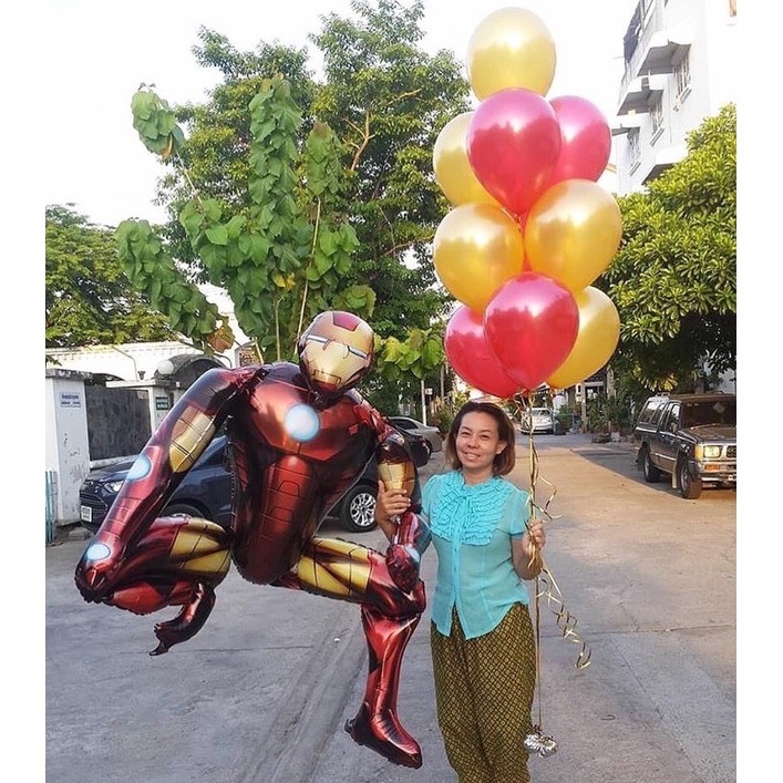 Bóng hình Spiderman, Bad Man, Iron Man hàng xuất khẩu 140cm