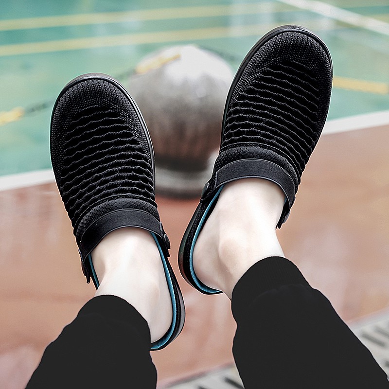 Dép lười bít mũi thoáng khí thời trang mùa hè năng động dành cho nam | BigBuy360 - bigbuy360.vn