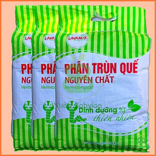 Phân Trùn Quế Nguyên Chất Lavamix, Phân hữu cơ cho rau củ quả, Phân trùn Vuonbabylon cải tạo đất - Túi 10Kg